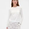 T-shirt de pyjama en modal ultra-doux avec poche
