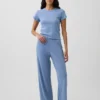 T-shirt de pyjama en pointelle
