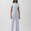 T-shirt de pyjama en pointelle