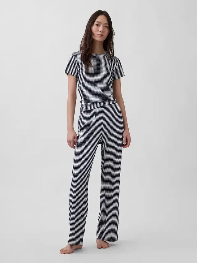 T-shirt de pyjama en pointelle