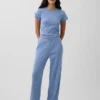 T-shirt de pyjama en pointelle