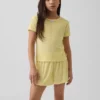 T-shirt de pyjama en pointelle recyclée pour enfants