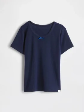 T-shirt de pyjama en pointelle recyclée pour enfants