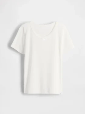 T-shirt de pyjama en pointelle recyclée pour enfants