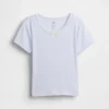 T-shirt de pyjama en pointelle recyclée pour enfants