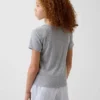 T-shirt de pyjama en pointelle recyclée pour enfants