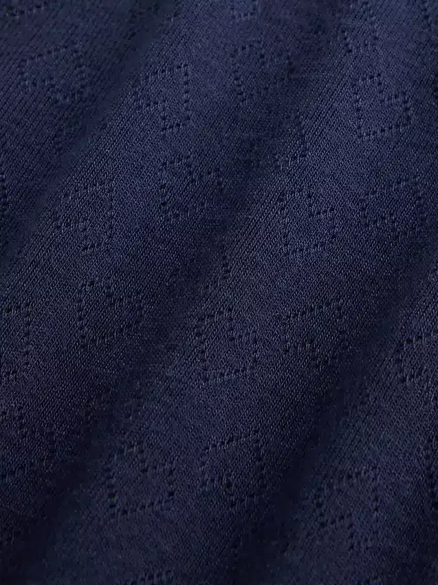 T-shirt de pyjama en pointelle recyclée pour enfants