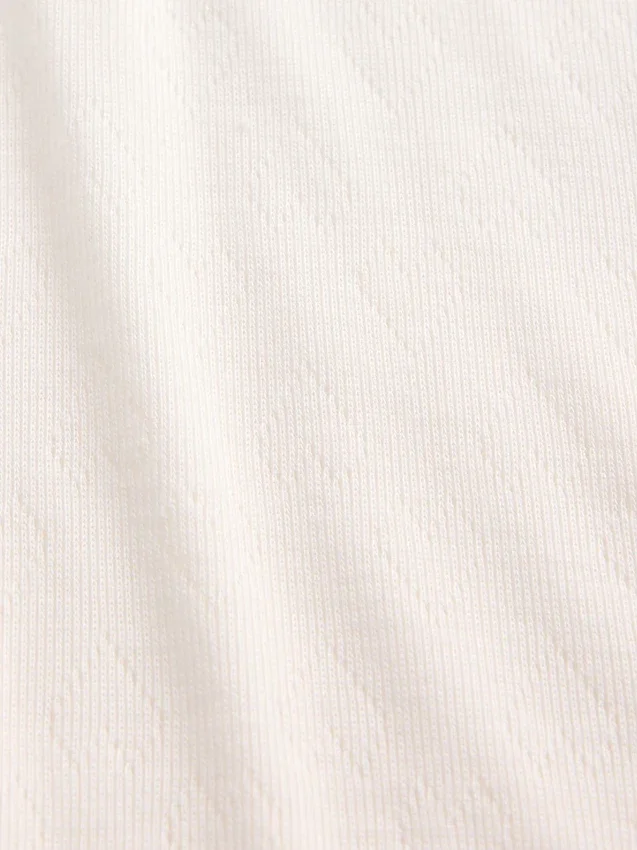 T-shirt de pyjama en pointelle recyclée pour enfants