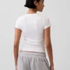 T-shirt de pyjama à fines côtes