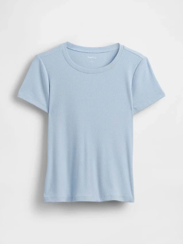 T-shirt de pyjama à fines côtes