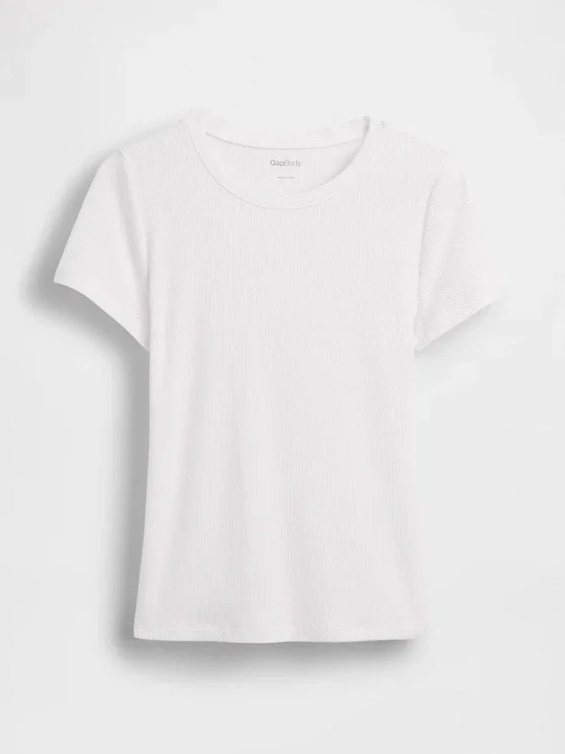 T-shirt de pyjama à fines côtes