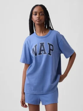 T-shirt de pyjama oversize avec logo Nap