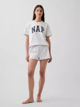T-shirt de pyjama oversize avec logo Nap