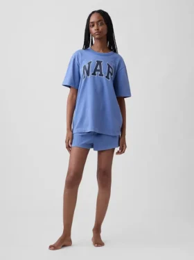 T-shirt de pyjama oversize avec logo Nap