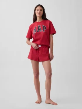 T-shirt de pyjama oversize avec logo Nap