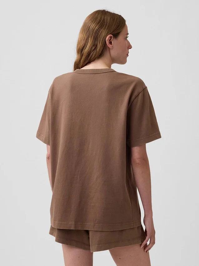 T-shirt de pyjama oversize avec logo Nap