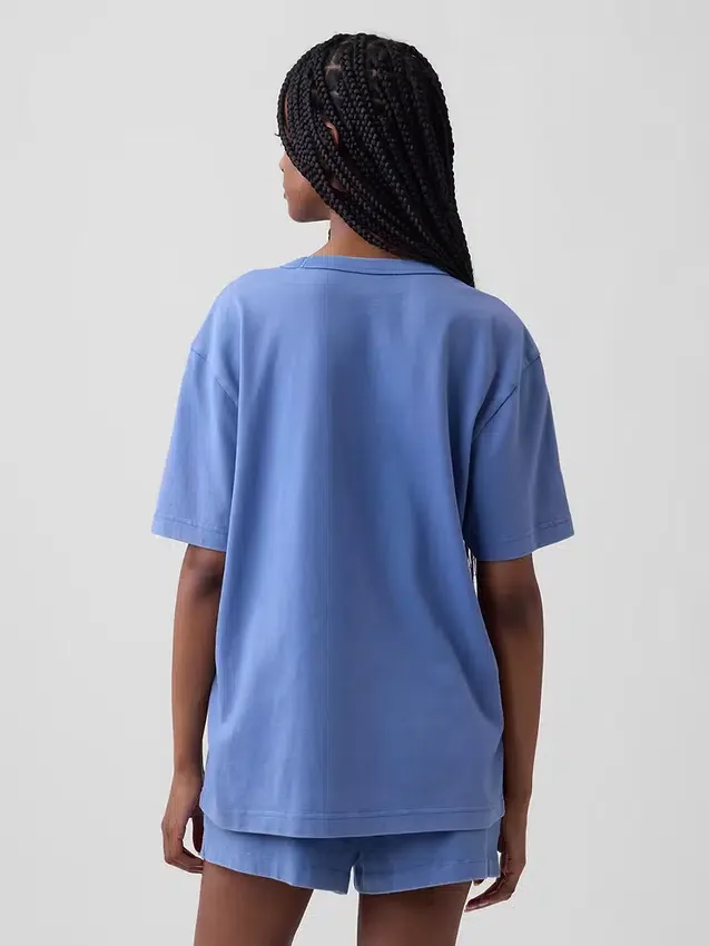 T-shirt de pyjama oversize avec logo Nap