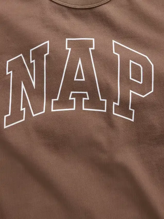 T-shirt de pyjama oversize avec logo Nap