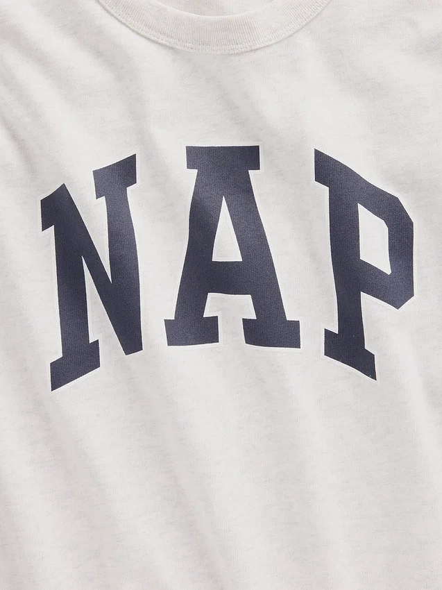 T-shirt de pyjama oversize avec logo Nap