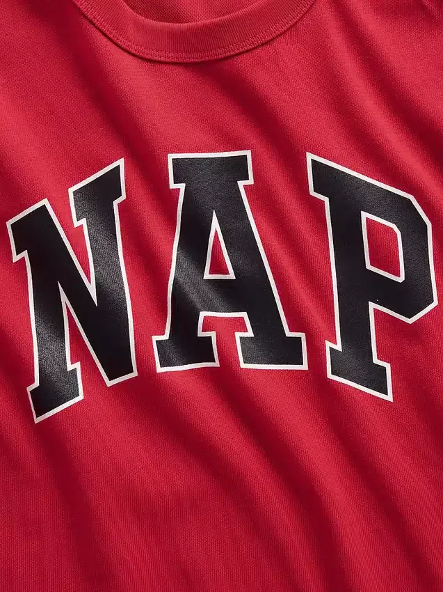 T-shirt de pyjama oversize avec logo Nap