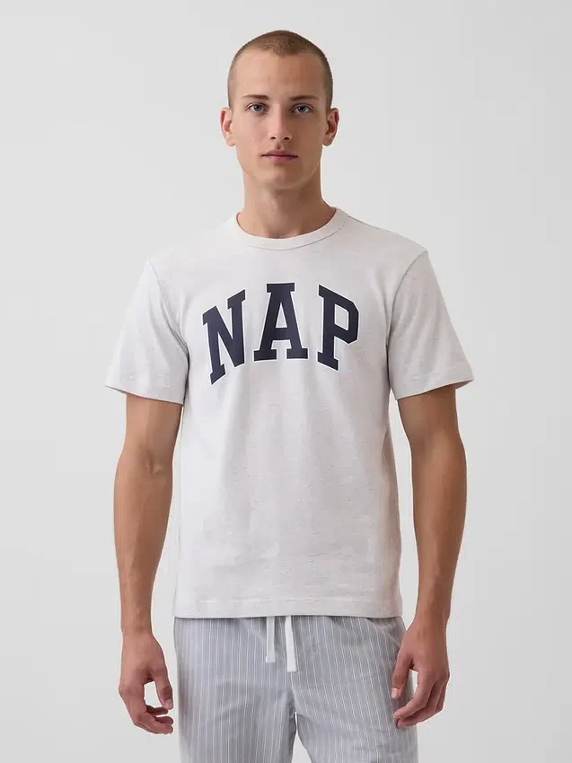 T-shirt de pyjama oversize avec logo Nap