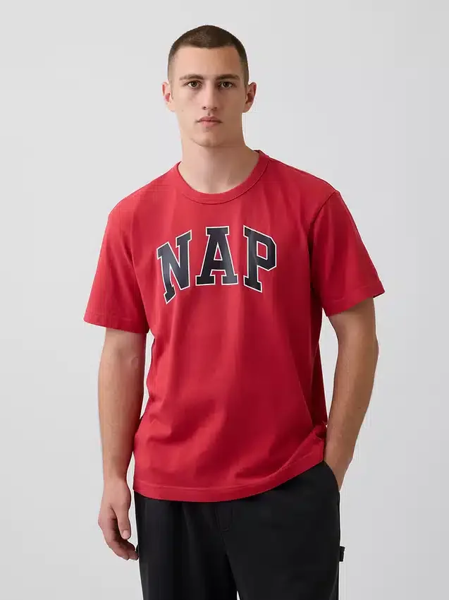 T-shirt de pyjama oversize avec logo Nap