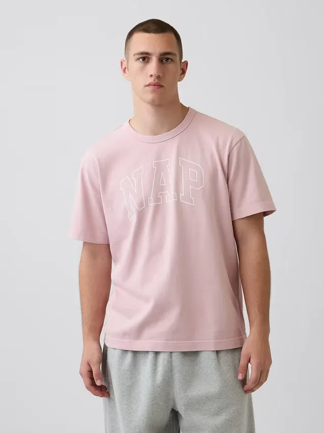 T-shirt de pyjama oversize avec logo Nap