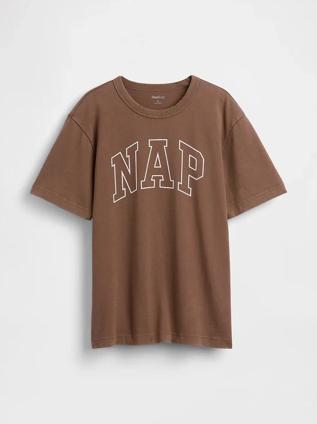 T-shirt de pyjama oversize avec logo Nap