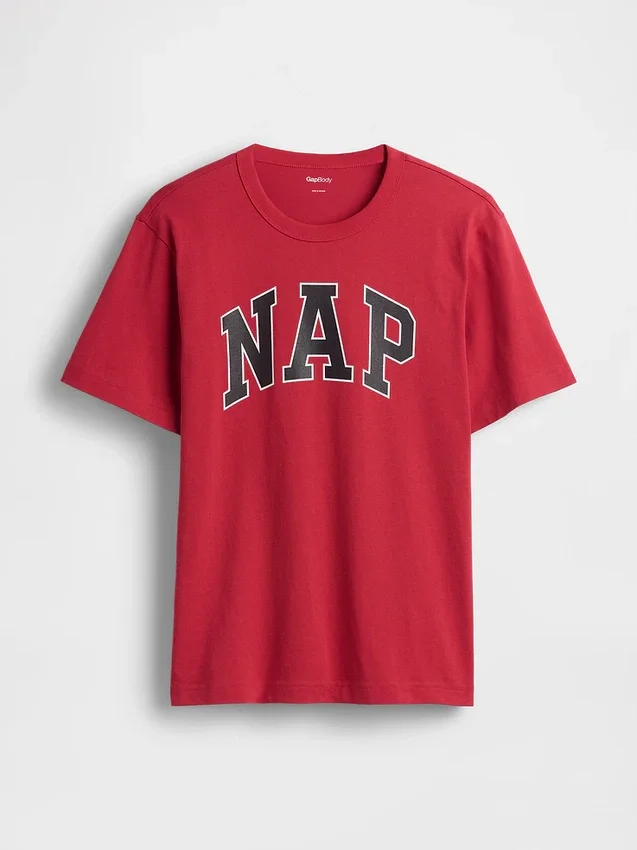 T-shirt de pyjama oversize avec logo Nap