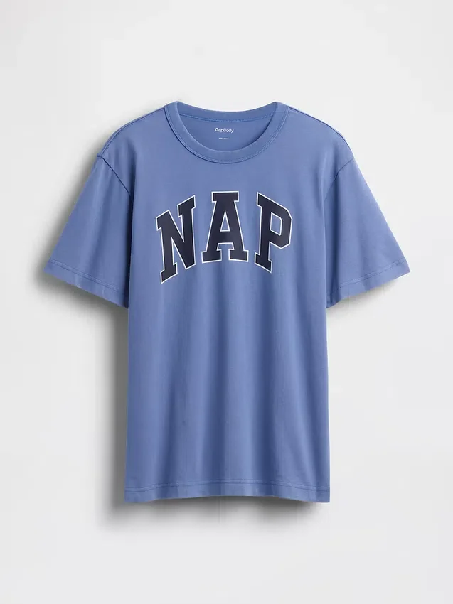 T-shirt de pyjama oversize avec logo Nap