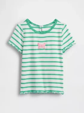 T-shirt en coton côtelé brodé pour Bébé & Enfant