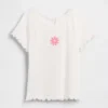 T-shirt en coton côtelé brodé pour Bébé & Enfant
