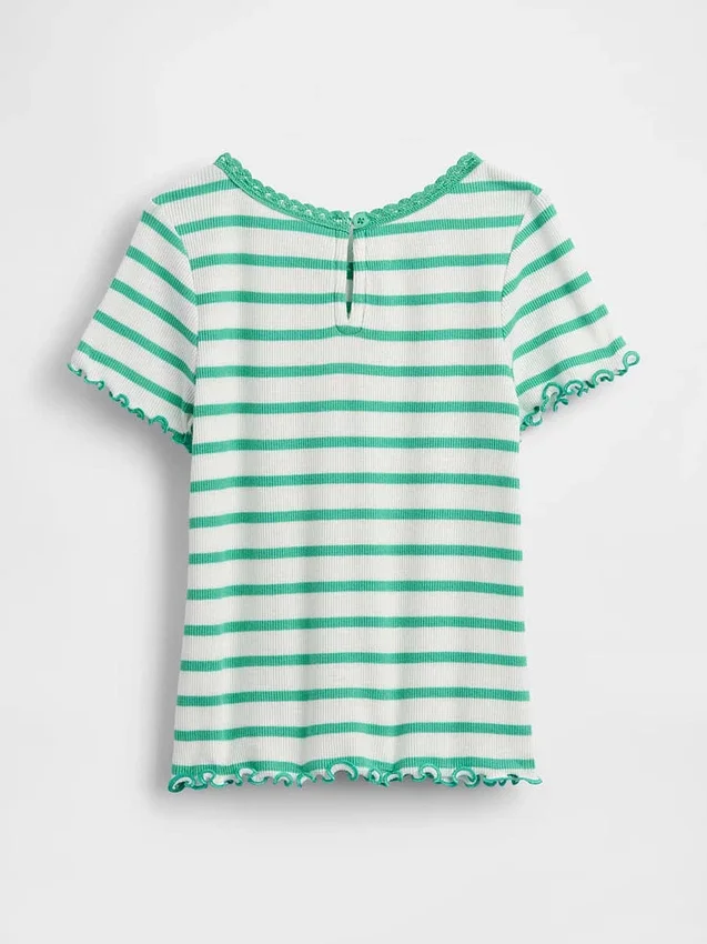 T-shirt en coton côtelé brodé pour Bébé & Enfant
