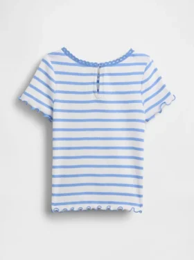 T-shirt en coton côtelé brodé pour Bébé & Enfant