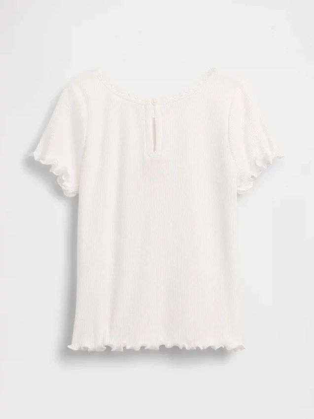T-shirt en coton côtelé brodé pour Bébé & Enfant