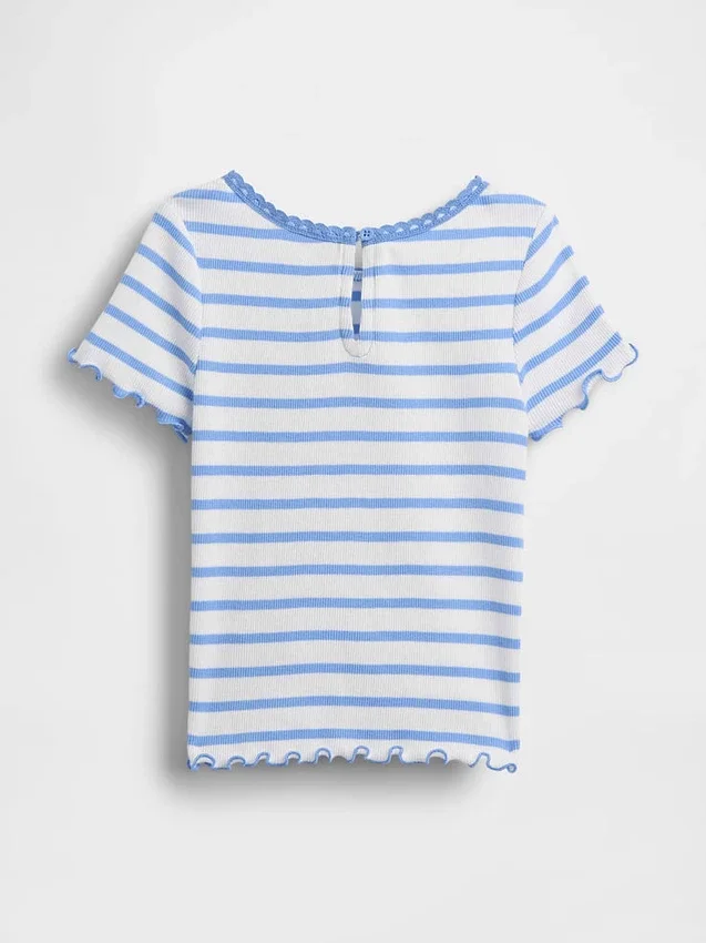 T-shirt en coton côtelé brodé pour Bébé & Enfant