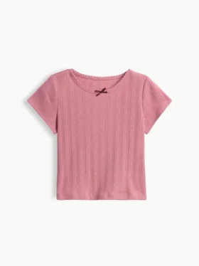 T-shirt en coton pointelle à côtes pour Bébé & Enfant