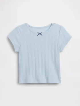 T-shirt en coton pointelle à côtes pour Bébé & Enfant