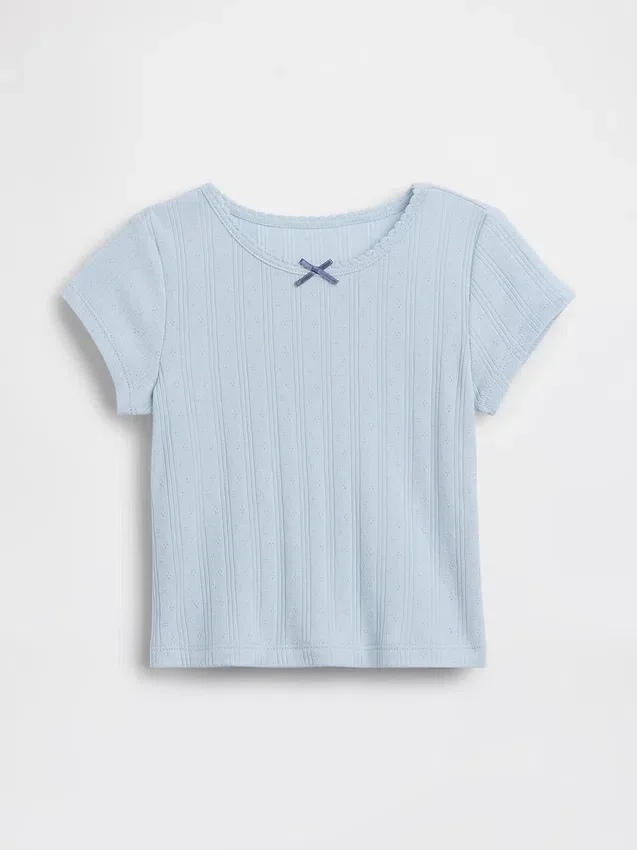T-shirt en coton pointelle à côtes pour Bébé & Enfant
