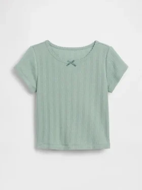 T-shirt en coton pointelle à côtes pour Bébé & Enfant