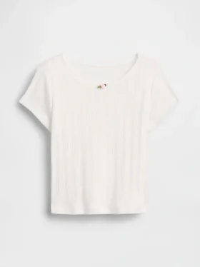 T-shirt en coton pointelle à côtes pour Bébé & Enfant