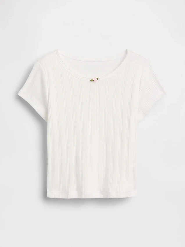 T-shirt en coton pointelle à côtes pour Bébé & Enfant