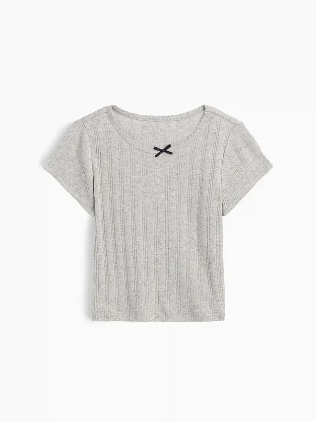 T-shirt en coton pointelle à côtes pour Bébé & Enfant