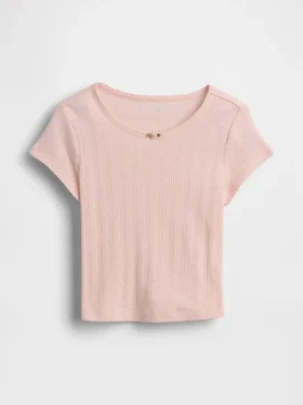 T-shirt en coton pointelle à côtes pour Bébé & Enfant
