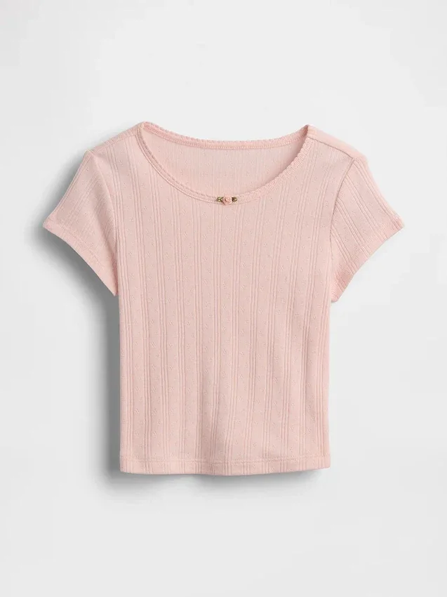 T-shirt en coton pointelle à côtes pour Bébé & Enfant