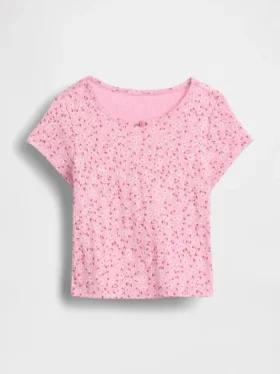 T-shirt en coton pointelle à côtes pour Bébé & Enfant