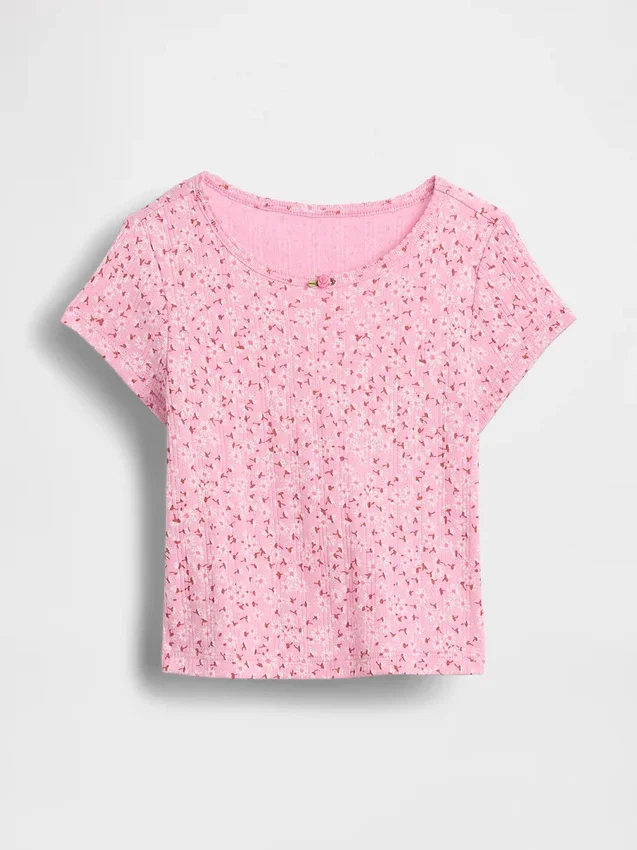 T-shirt en coton pointelle à côtes pour Bébé & Enfant