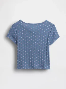 T-shirt en coton pointelle à côtes pour Bébé & Enfant