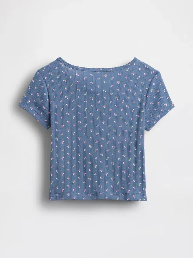 T-shirt en coton pointelle à côtes pour Bébé & Enfant