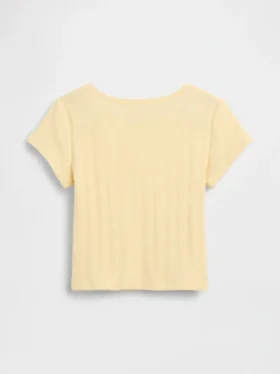 T-shirt en coton pointelle à côtes pour Bébé & Enfant